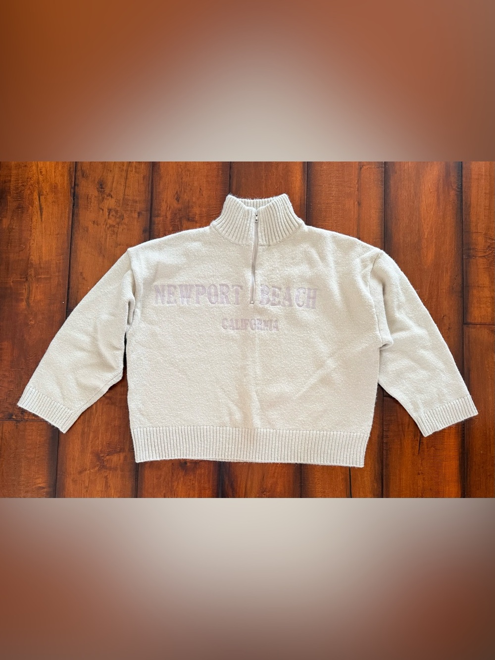 Le Lis Cream Half-Zip Newport Beach Pullover